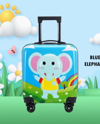 GDeal 18 Inch Kids Travel Luggage Universal Wheel Suitcase 3D Cartoon Trolley With Security Lock